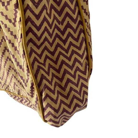 Jasper & Jeera Anthropologie Bohemian Beaded Embellishment Cotton Tote Bag Large - Picture 6 of 8